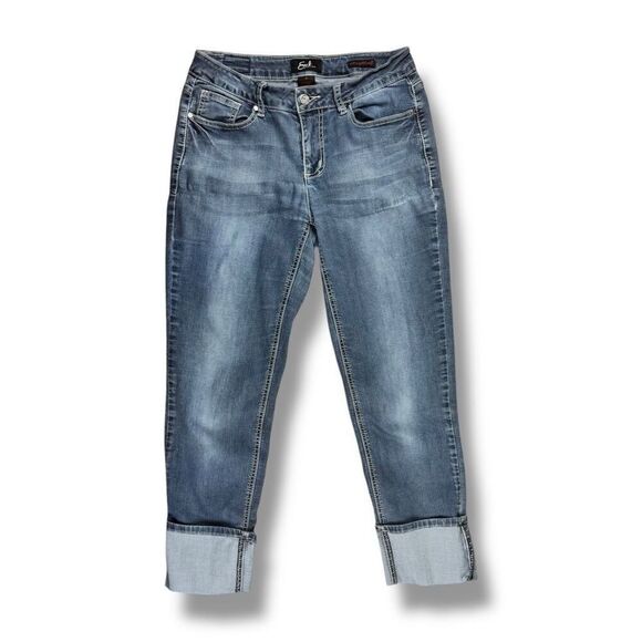 Earl Jeans Straight Cuff Denim Jeans Sz 8 - Picture 2 of 12